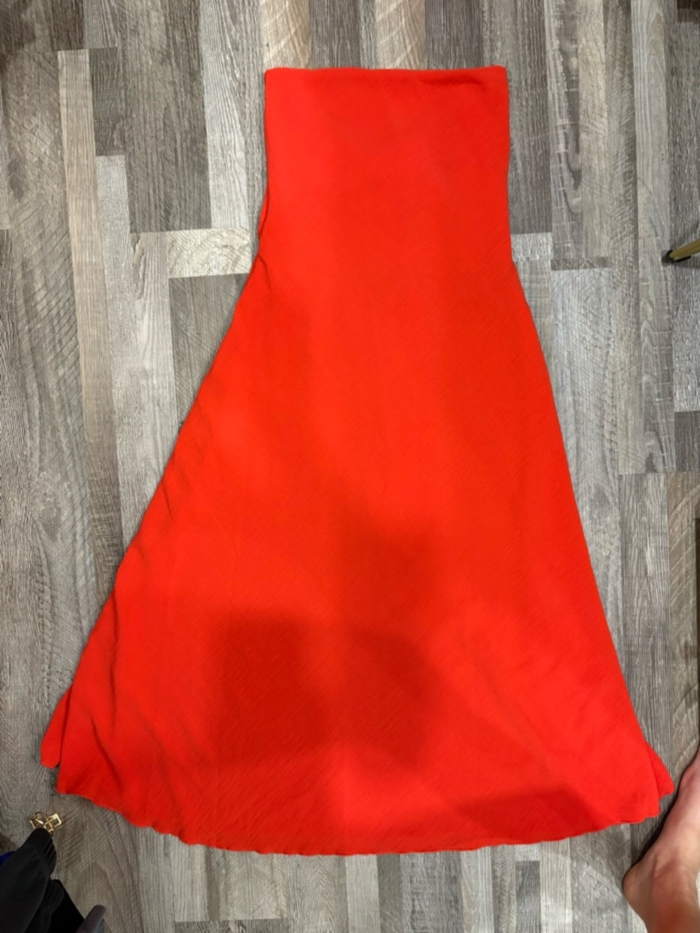 See You Monday Vibrant Strapless Midi Dress with Bow Back Medium - Picture 2 of 4